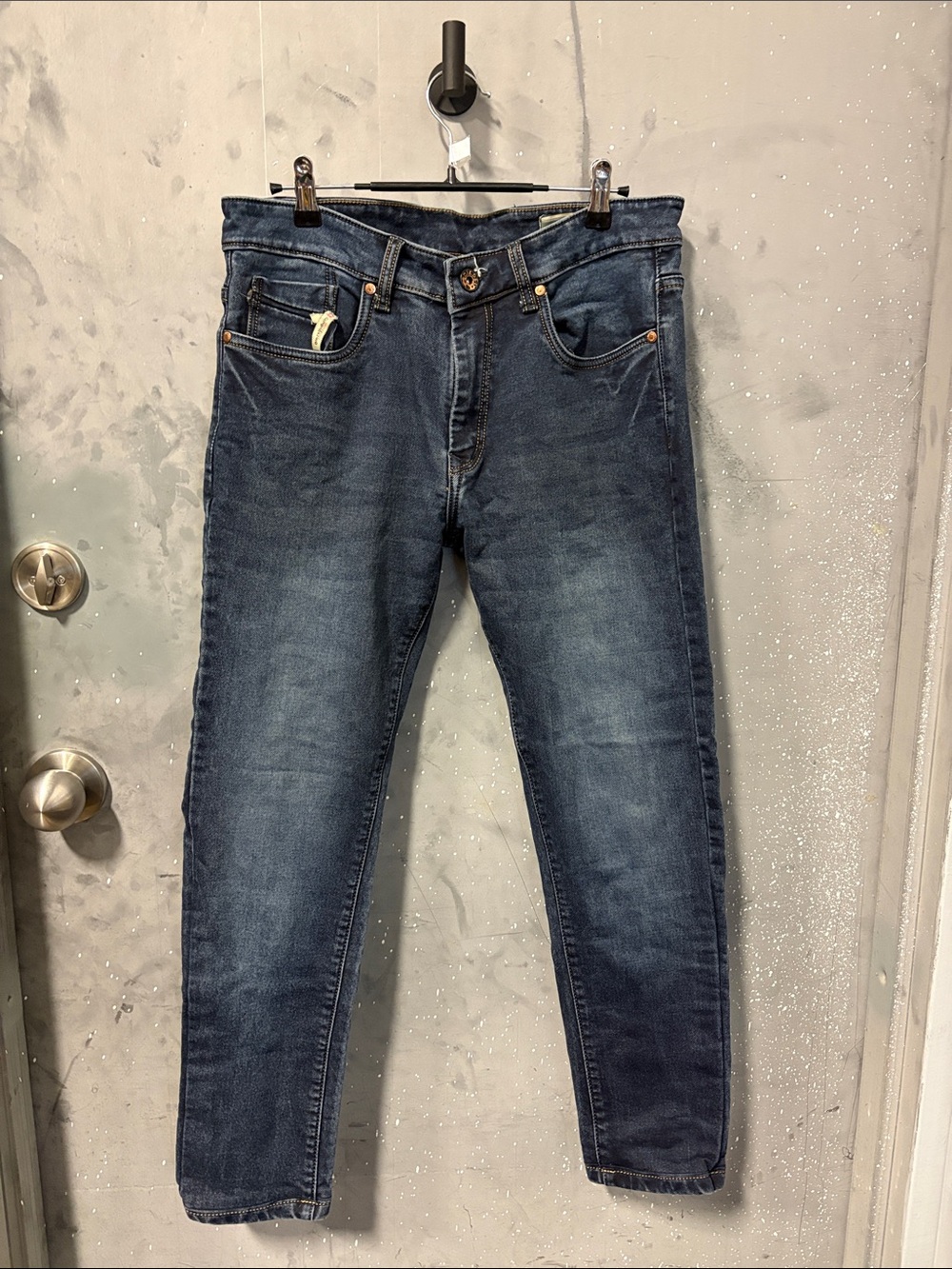 Diesel Slim Fit Jeans in Dark Blue Wash